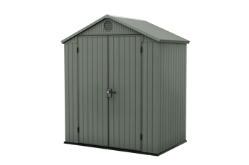 Darwin Shed 6x4ft Double Door - Green - Storage Boxes